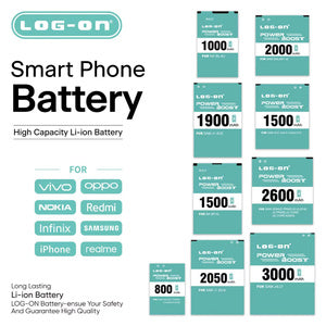Baterai Log On EB-BJ120CBE Untuk Samsung J1 2016 J120 Power Boost - Kapasitas 2050mAh Original Battery Batre - 1 Tahun Garansi