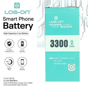 Baterai Log On EB-BG610ABE Untuk Samsung J7 Prime / J4 Plus / A7 2016 (A710) / J6 Plus Power Boost - Kapasitas 3300mAh Original Battery Batre - 1 Tahun Garansi