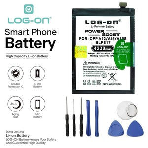 Baterai Log on BLP817 Untuk Oppo A15 / A15S BLP-817 Power Boost 4230mAh Original 1 Tahun Garansi Battery Batre