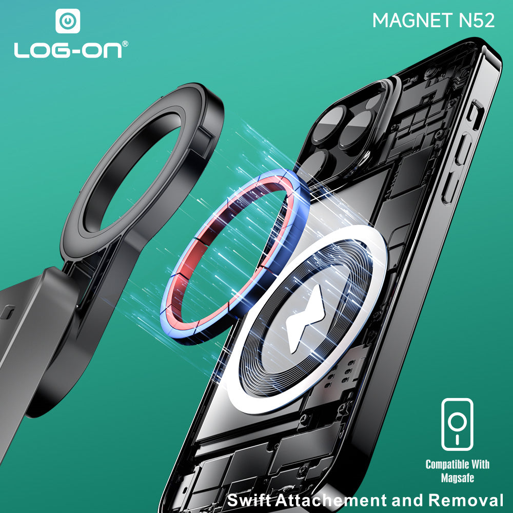 LOG ON MAGNETIC TRIPOD PRO MINI BLUETOOTH 5.2 PHONE GRIP 47.5CM LO-TS01