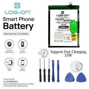 Baterai Log on B-O6 Untuk Vivo V20 SE ( V2022 / V2023 ) BO6 Power Boost - Kapasitas 400mAh Original Battery Batre - 1 Tahun Garansi