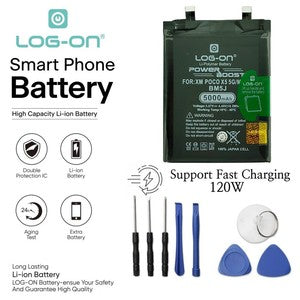 Baterai Log On BM5J Untuk Xiaomi MI 12T / Redmi K50 BM-5J Kapasitas 5000mAh Original Battery Batre