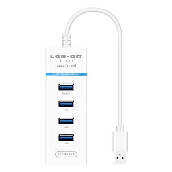 USB HUB LOGON 3.0 4port High Speed Power USB A to USB A, 0.15 meter