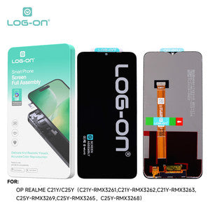 LOG-ON LCD FOR REALME C21Y / C25Y HD+ FULLSET ORIGINAL OEM