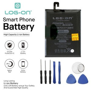 Baterai Log on BM4E Untuk Poco F1 BM-4E Power Boost 4000mAh Original 1 Tahun Garansi Battery Batre