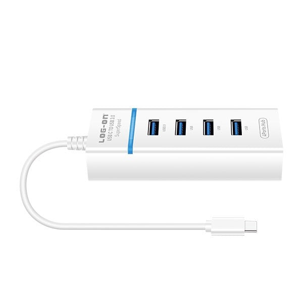 USB HUB LOGON Type C 3.0 4port High Speed Power For Mac,Windows,Linux, 0.15 meter