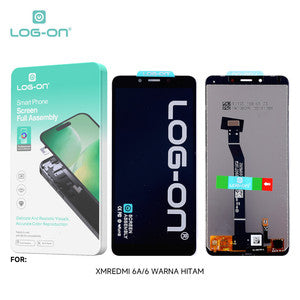 LOG-ON LCD FOR REDMI 6A BLACK & WHITE HD+ FULLSET ORIGINAL OEM