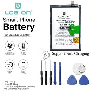 Baterai Log On BN5X Untuk Xiaomi Redmi 14C / Poco C75 BN-5X Support Fast Charging Kapasitas 5160mAh Power Boost Battery Batre - 1 Tahun Garansi
