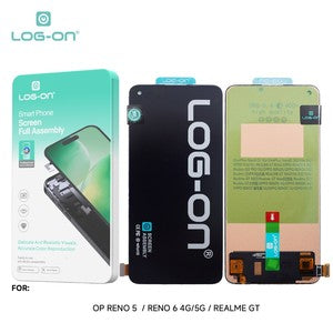LOG-ON LCD UNTUK OPPO RENO 5 / RENO 6 / REALME GT 5G FULLSET TOUCHSCREEN GARANSI TEST 7 HARI