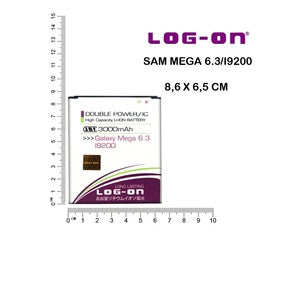 Log On - B700BC For Samsung mega 6.3 I9200 Double IC Battery Baterai Batre