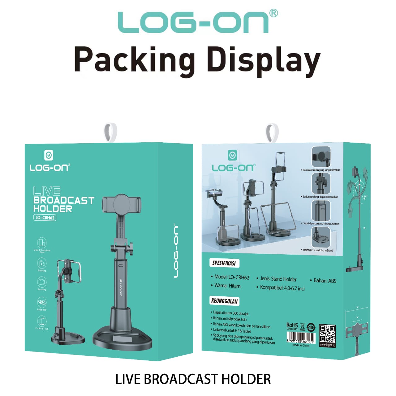 LOG ON STAND HOLDER LIVE BROADCAST HOLDER LO-CRH62