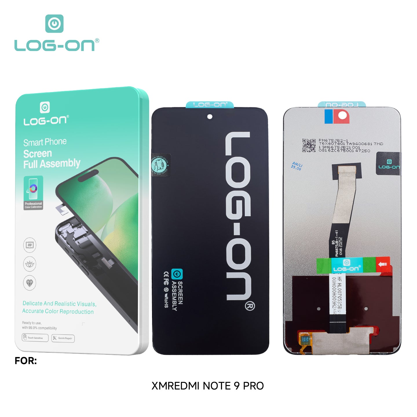 LOG-ON LCD UNTUK XIAOMI REDMI NOTE 9 PRO FULLSET TOUCHSCREEN GARANSI TEST 7 HARI