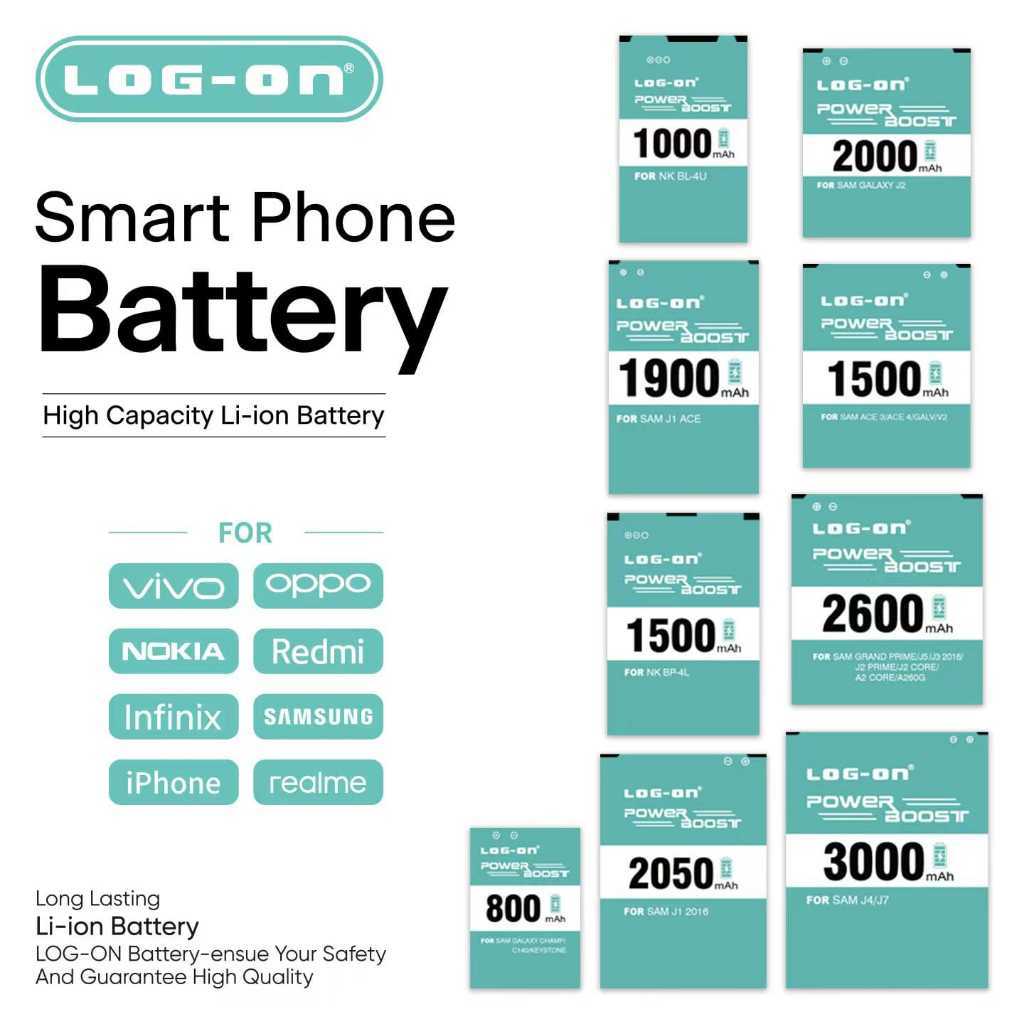 LOG ON BATERAI SAMSUNG S5 LOG-ON BATRE POWER BOOST BATTERY
