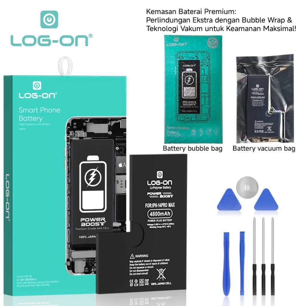 LOG ON BATERAI IPHONE 6S PLUS BATRE POWER BOOST BATTERY