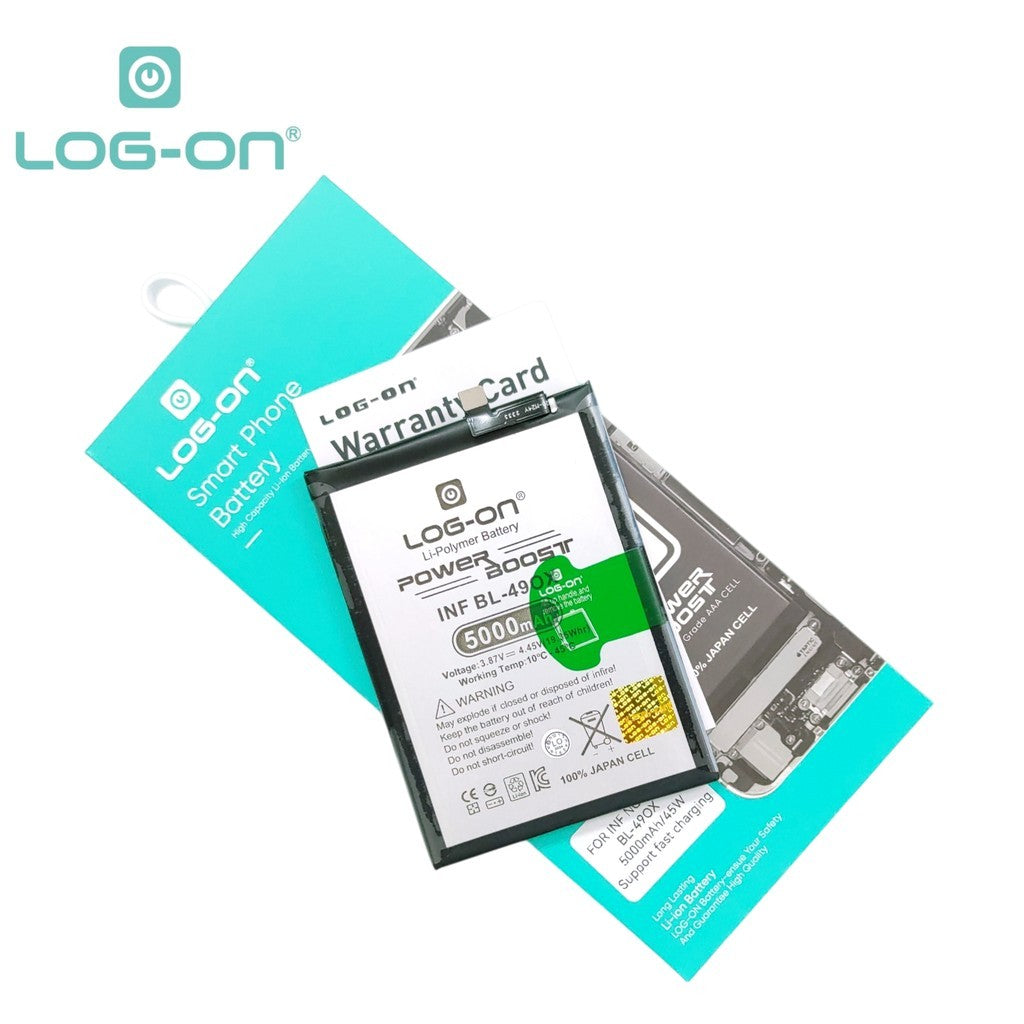 Log On - Baterai Untuk Infinix Note 40S BL49OX Support Fast Charging - Kapasitas 5000mAh Power Boost Battery Baterai Batre - 1 Tahun Garansi