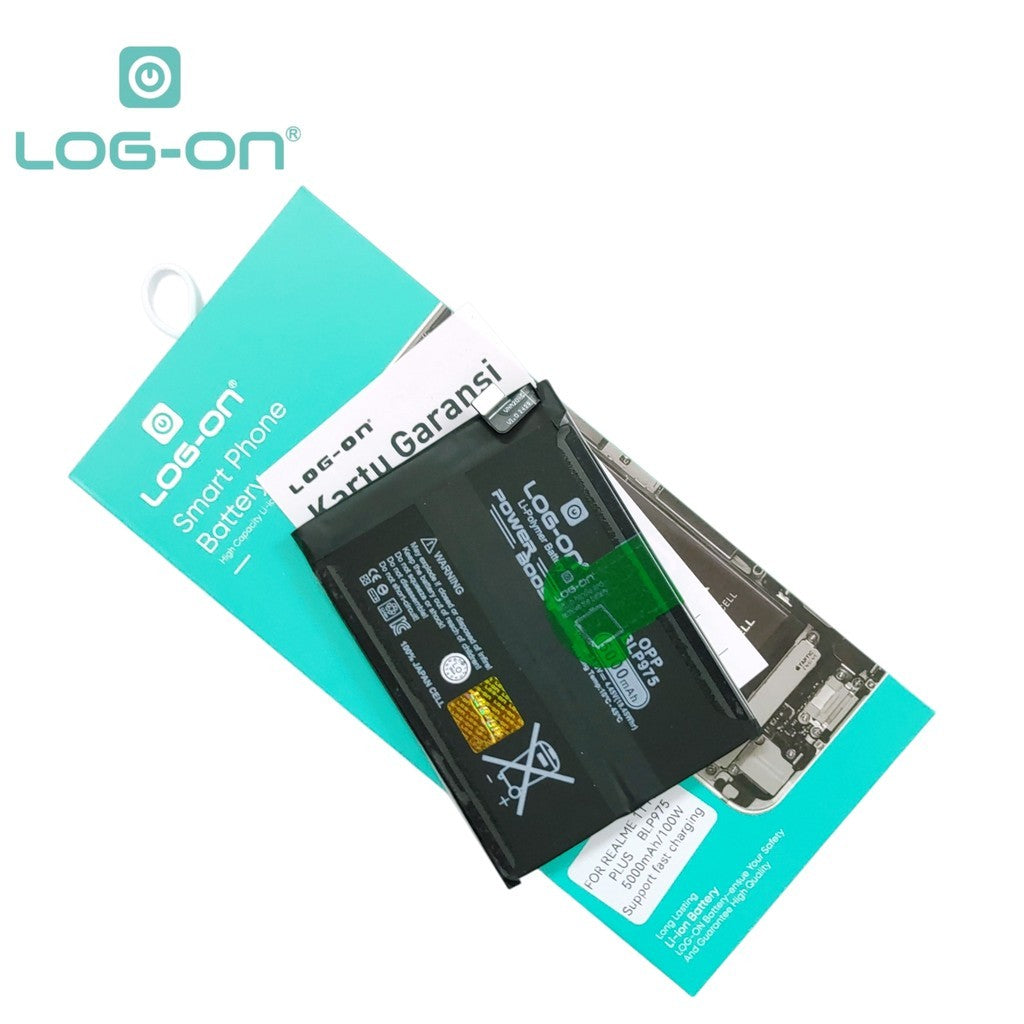 Log On - BLP975 Untuk Realme 11 Pro Plus BLP-975 Power Boost - Kapasitas 5000mAh Battery Baterai Batre - 1 Tahun Garansi