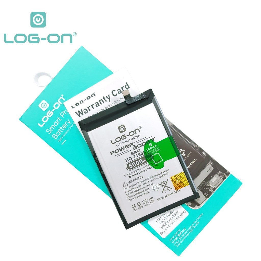 Log On - HQ-7160SS Untuk Samsung A06 Support Fast Charging - Kapasitas 5000mAh Power Boost Battery Baterai Batre - 1 Tahun Garansi