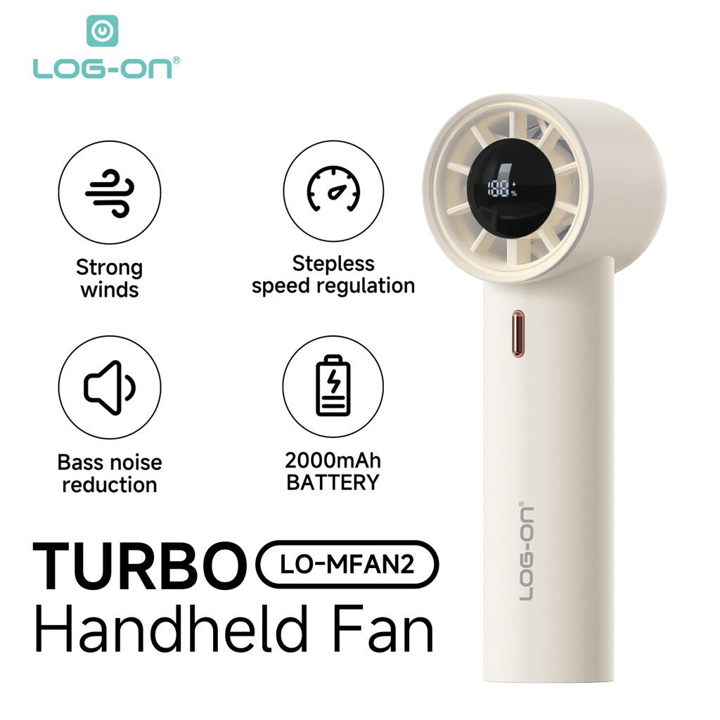 LOG ON Kipas Angin Turbo Super Mini Portable LO-MFAN2 19000Rpm Pocket Size