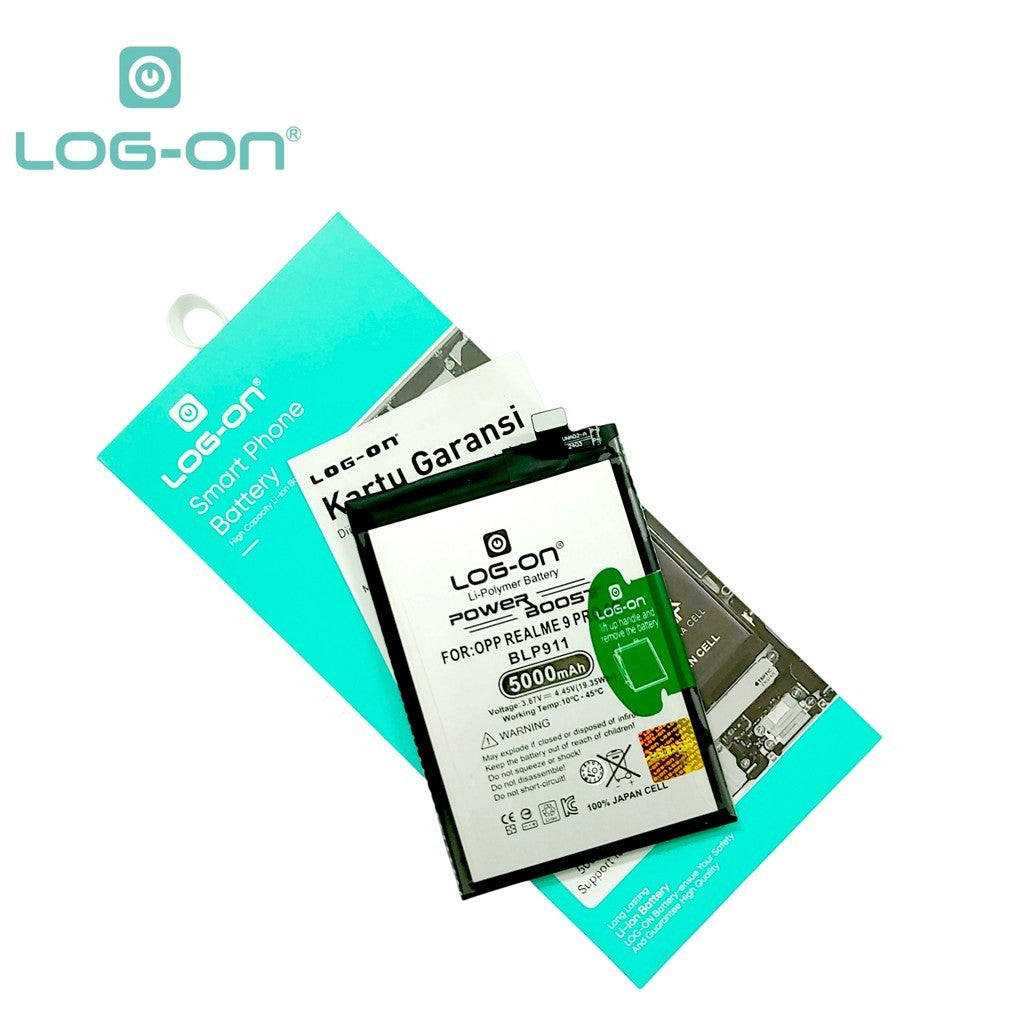 Log On - BLP911 Realme 9 Pro 5G / Realme 9I ( RMX3491 ) BLP-911 Power Boost Original Battery Baterai Batre - 1 Tahun Garansi