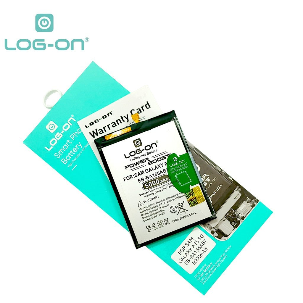 Log On - EB-BA156ABY Samsung A15 4G ( A155F ) / A15 5G ( A156B ) Power Boost Original Battery Baterai Batre - 1 Tahun Garansi
