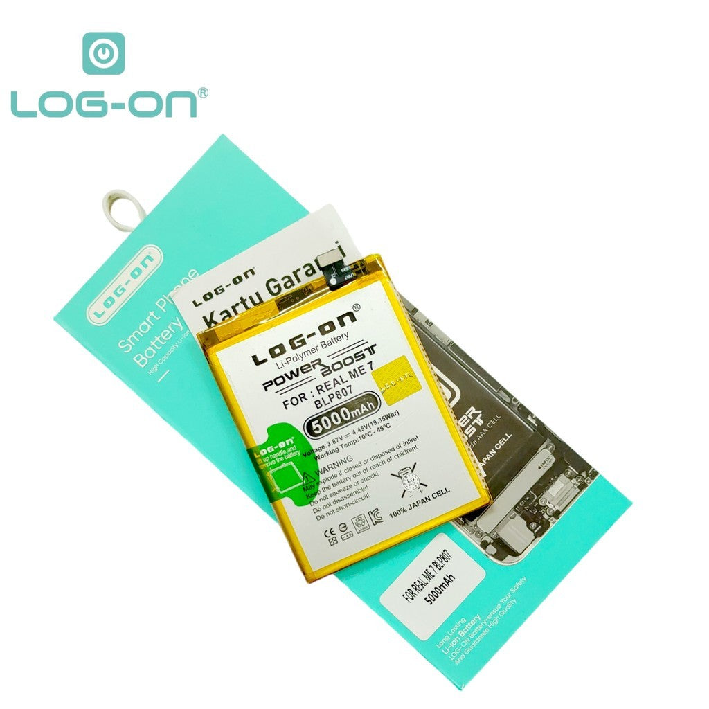 Log On - BLP807 Realme 7 / Realme V5 5G BLP-807 Power Boost Original Battery Baterai Batre