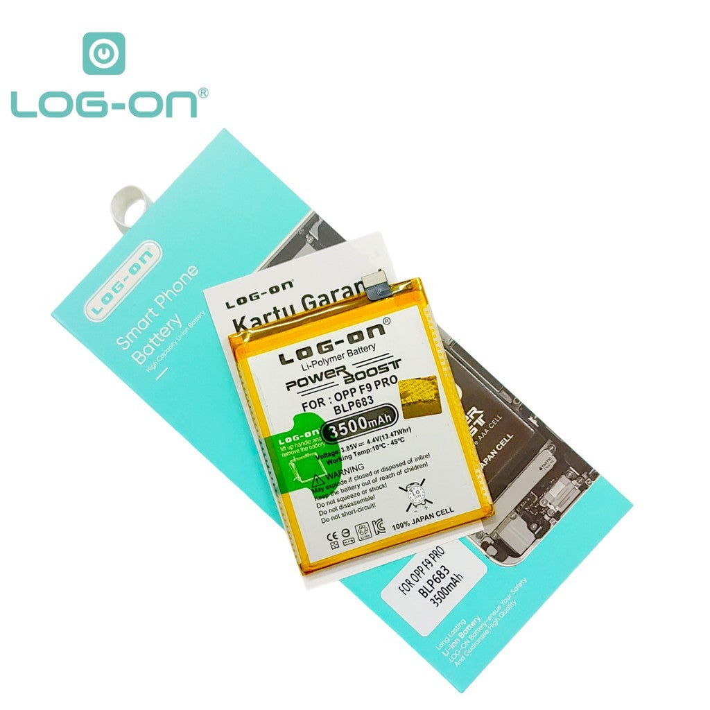 Log On - BLP683 Oppo F9 Pro / Realme 2 Pro / Realme U1 BLP-683 Power Boost Original Battery Baterai Batre