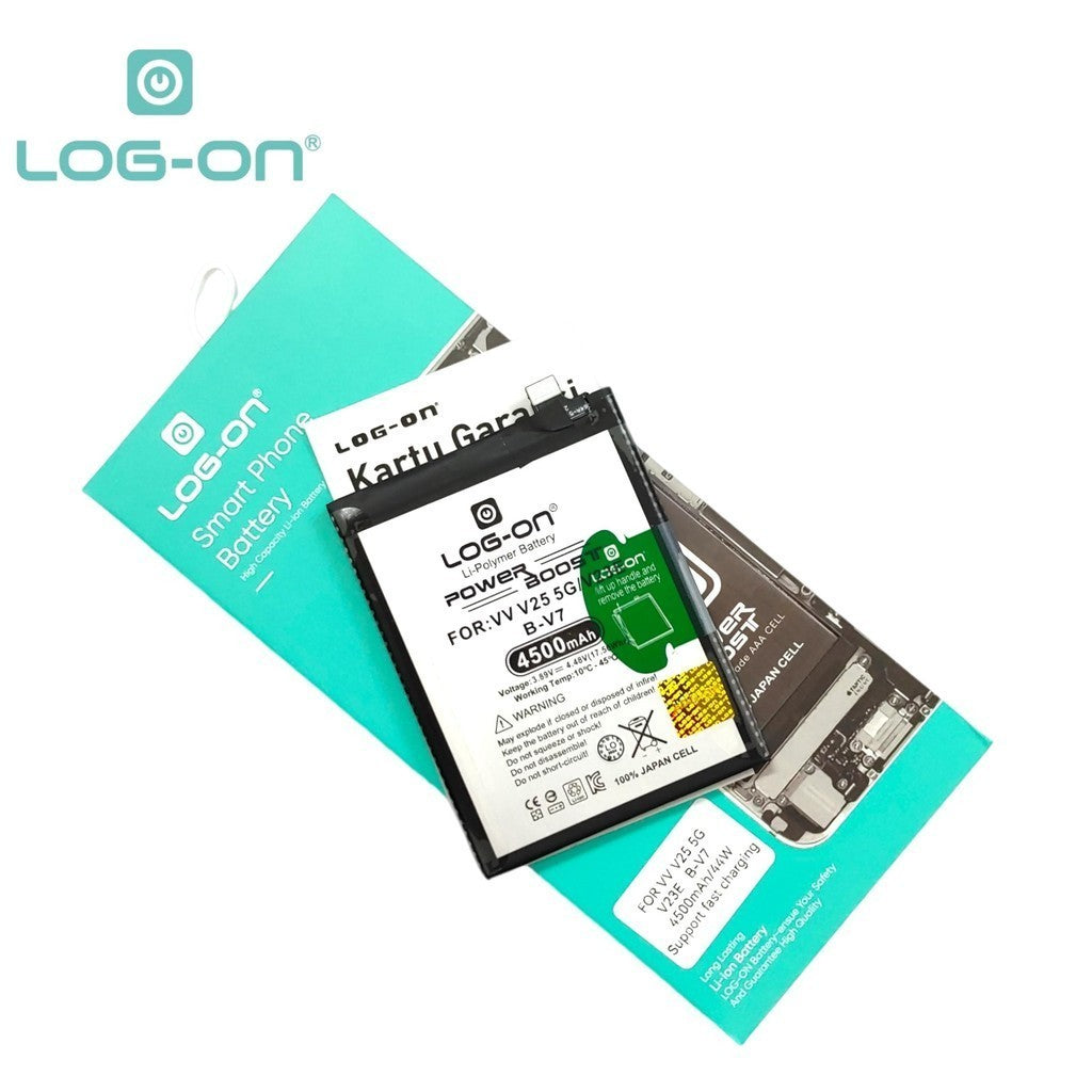 Log On - BV7 Vivo V25 5G / Vivo V25E B-V7 Power Boost Original Battery Baterai Batre - 1 Tahun Garansi