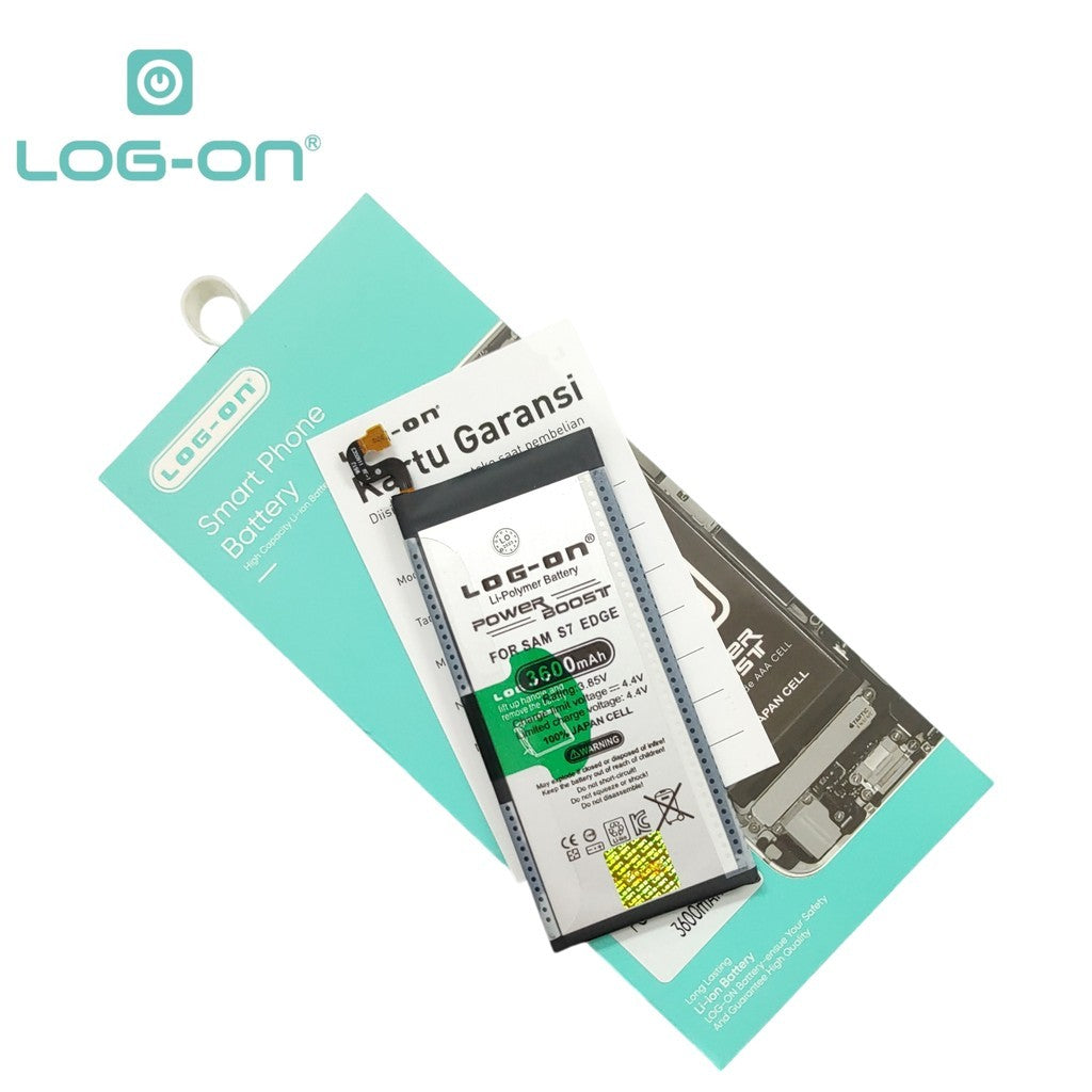 LOG ON BATERAI SAMSUNG S7 EDGE BATRE POWER BOOST BATTERY