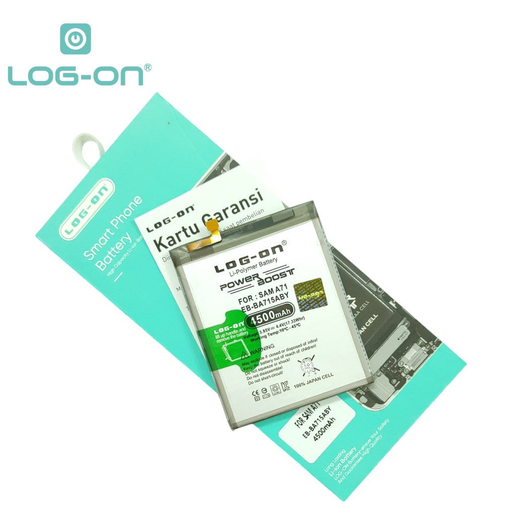 Log On - EB-BA715ABY Samsung A71 A715 Power Boost Original Battery Baterai Batre