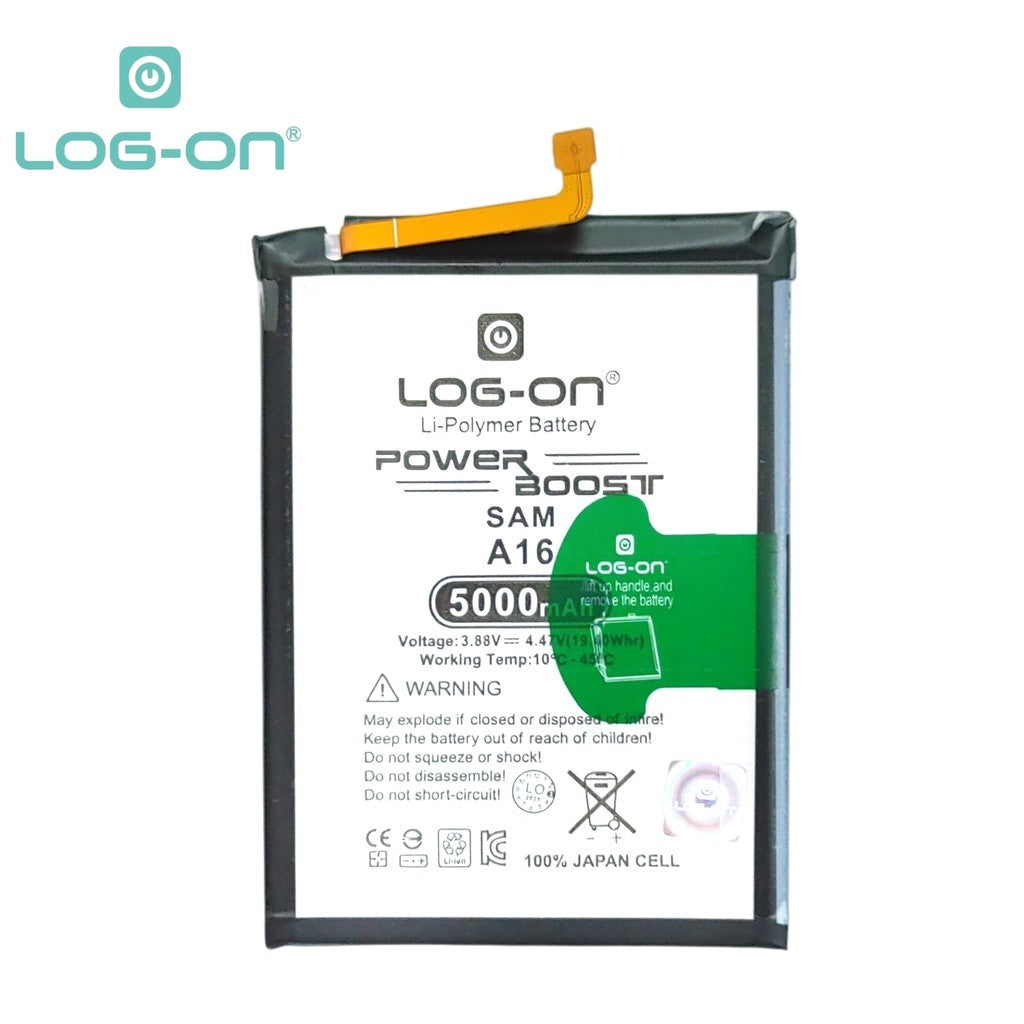 Baterai Log On EB-BA166ABY Untuk Samsung A17 / A16 4G / A16 5G Support Fast Charging 25W Original Battery Batre - 1 Tahun Garansi