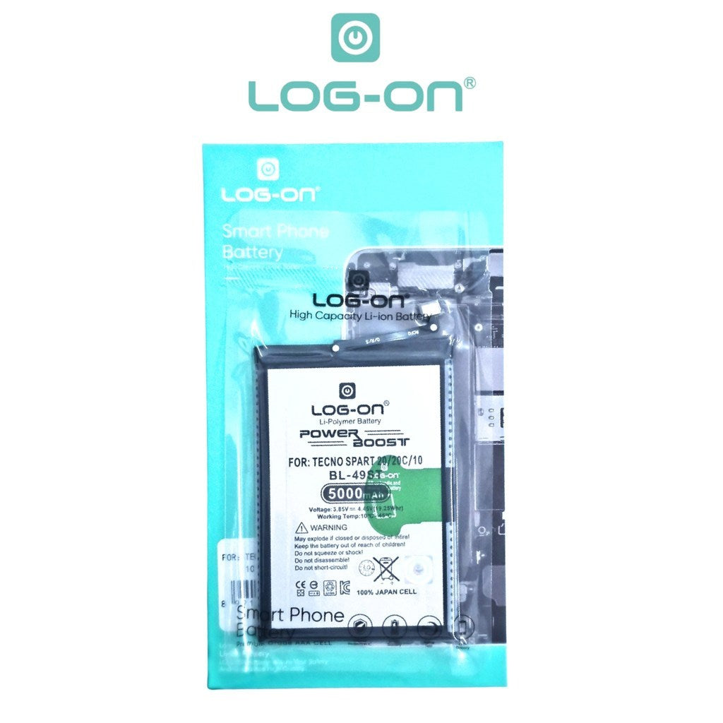 Log On - BL-49ST Tecno Spark 20 / 20C / Spark 10 / Spark 10 pro BL49ST Power Boost Original Battery Baterai Batre
