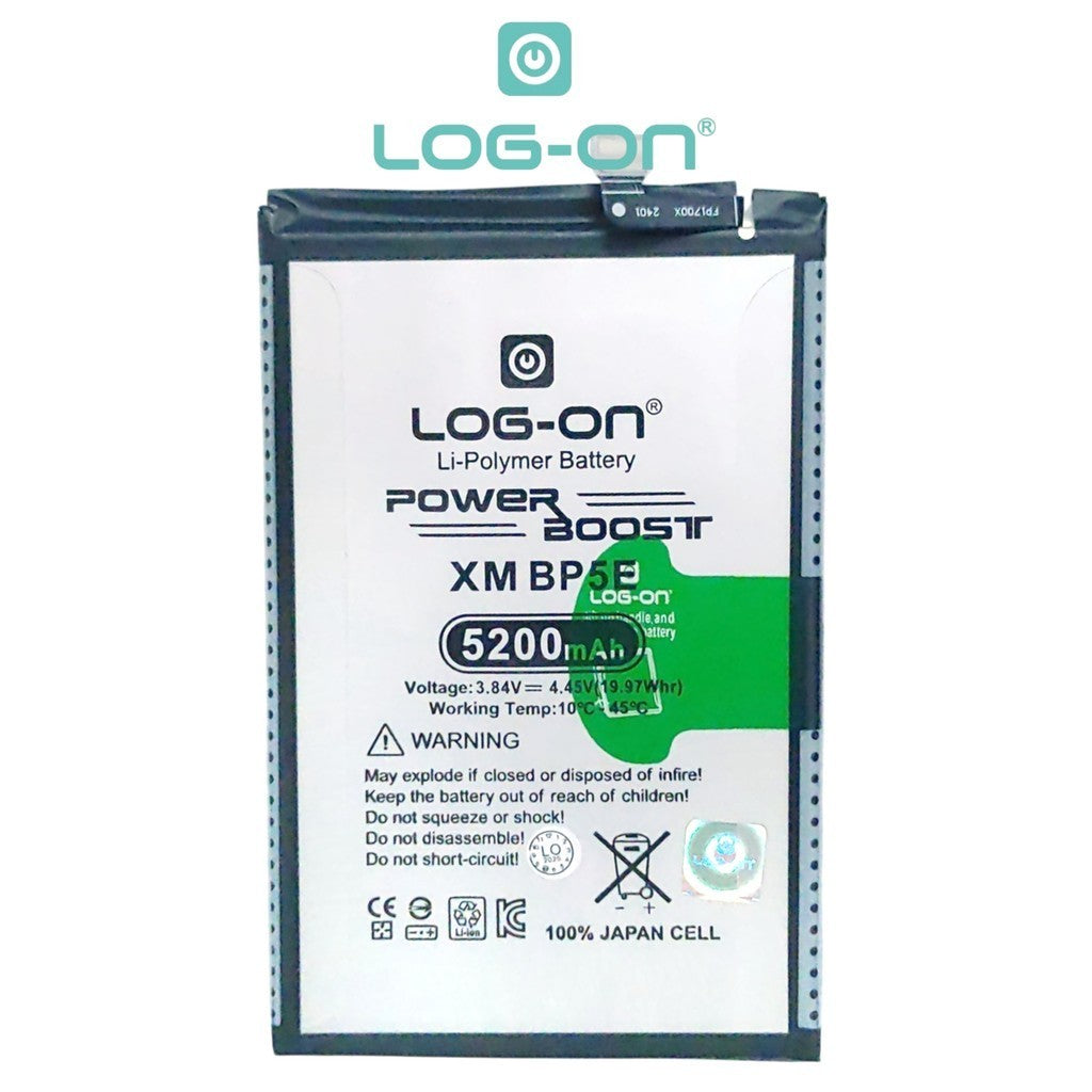 Baterai Log on BP5E Untuk Xiaomi Redmi A5 / Poco C71 BP-5E Power Boost 5200mAh Original 1 Tahun Garansi Battery Batre
