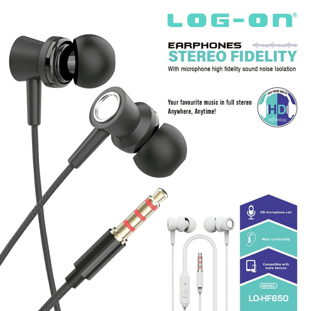LOG ON HANDSFREE LO-HF650 HEADSET FULL STEREO