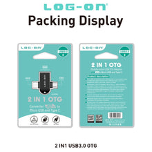 LOG ON OTG 2in1 (TYPE C & MICRO) LO-OT09 CONVERTER USB 3.0 TO MICRO AND TYPE C