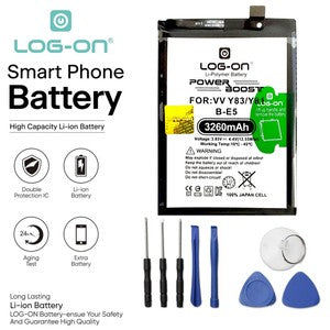 Baterai Log On B-E5 Untuk Vivo Y83 / Vivo Y81 BE5 Power Boost - Kapasitas 3260mAh Battery Batre - 1 Tahun Garansi
