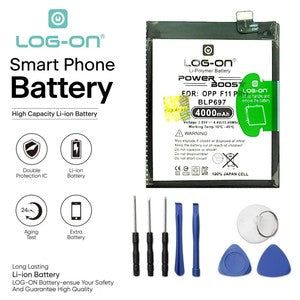 Baterai Log on BLP697 Untuk Oppo F11 Pro CPH169 / CPH2209 BLP-697 Power Boost 4000mAh Original Batre
