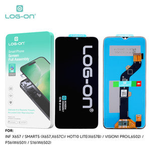 LOG-ON LCD FOR INFINIX SMART 5 X657 / HOT 10 LITE / VISION 1 PRO / ITEL P36 HD+ FULLSET ORIGINAL OEM