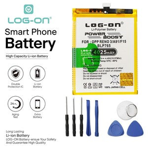 Baterai Log On BLP765 Untuk Oppo Reno 3 / A91 / F15 BLP-765 Power Boost Battery Batre - 1 Tahun Garansi