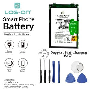 Baterai Log On BL-49TX Untuk Infinix Note 30 ( X6833B / X6716B / X6711 ) BL49TX Power Boost - Kapasitas 5000mAh Original Battery Batre - 1 Tahun Garansi