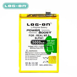 Baterai Log on BLP841 Untuk Realme 8 RMX3085 BLP-841 Power Boost - Kapasitas 5000mAh Original Battery Batre - 1 Tahun Garansi