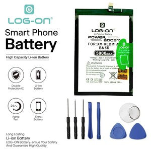 Baterai Log On BN5R Untuk Xiaomi Redmi A3 BN-5R Power Boost - Kapasitas 5000mAh Original Battery Batre - 1 Tahun Garansi