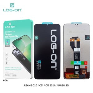 LOG-ON LCD UNTUK REALME C20 / C21 / C11 2021 / NARZ0 50i FULLSET TOUCHSCREEN GARANSI TEST 7 HARI