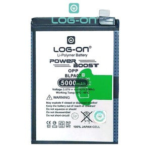 Baterai Log on BLPA07 Untuk Oppo A78 4G BLP-A07 Power Boost 5000mAh / 67W Original 1 Tahun Garansi Battery Batre