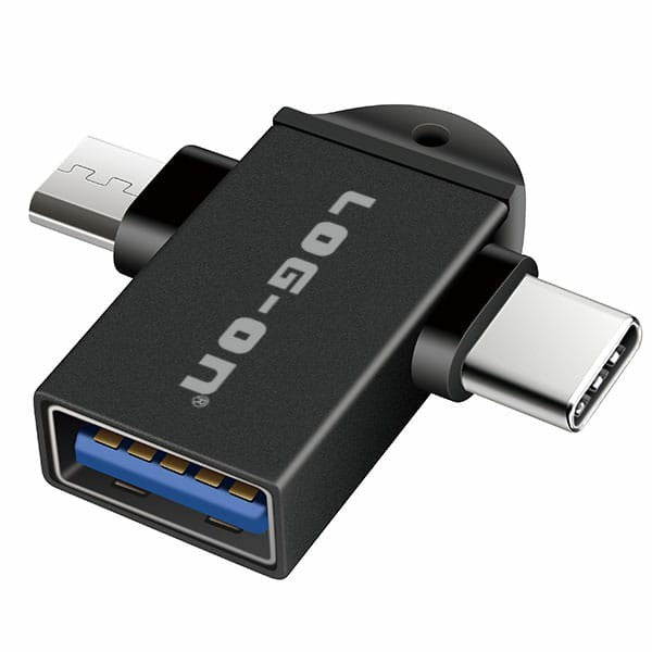 LOG ON OTG 2in1 (TYPE C & MICRO) LO-OT09 CONVERTER USB 3.0 TO MICRO AND TYPE C