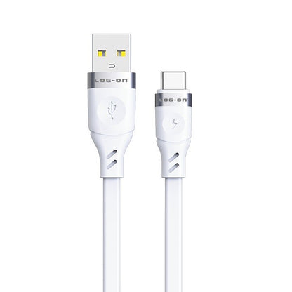 LOG ON KABEL TYPE C 3A 1M LO-CB61 QUICKLY CHARGE (KABEL CHARGE DAN DATA)