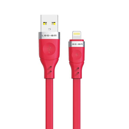 LOG ON KABEL IPHONE 3A 1M LO-CB61 QUICKLY CHARGE (KABEL CHARGE DAN DATA)