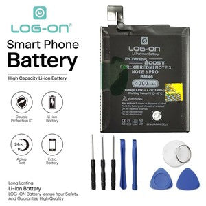 Baterai Log on BM46 Untuk Xiaomi Redmi Note 3 / Note 3 PRO Power Boost - Kapasitas 4000mAh Original Battery Batre - 1 Tahun Garansi
