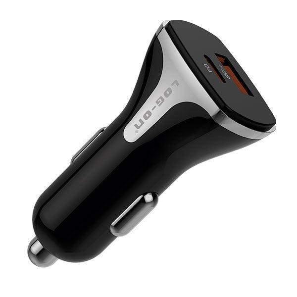 LOG-ON CAR CHARGER 36W PD+QC3.0 SPACE X LO-SV32 (KEPALA CHARGER MOBIL/MOTOR) GARANSI RESMI