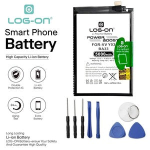 Baterai Log on BA33 Untuk Vivo Y03 / Y03T / Y18 BA-33 Power Boost 5000mAh Original 1 Tahun Garansi Battery Batre