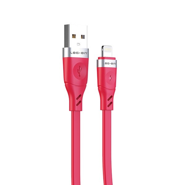 LOG ON KABEL IPHONE 3A 1M LO-CB61 QUICKLY CHARGE (KABEL CHARGE DAN DATA)
